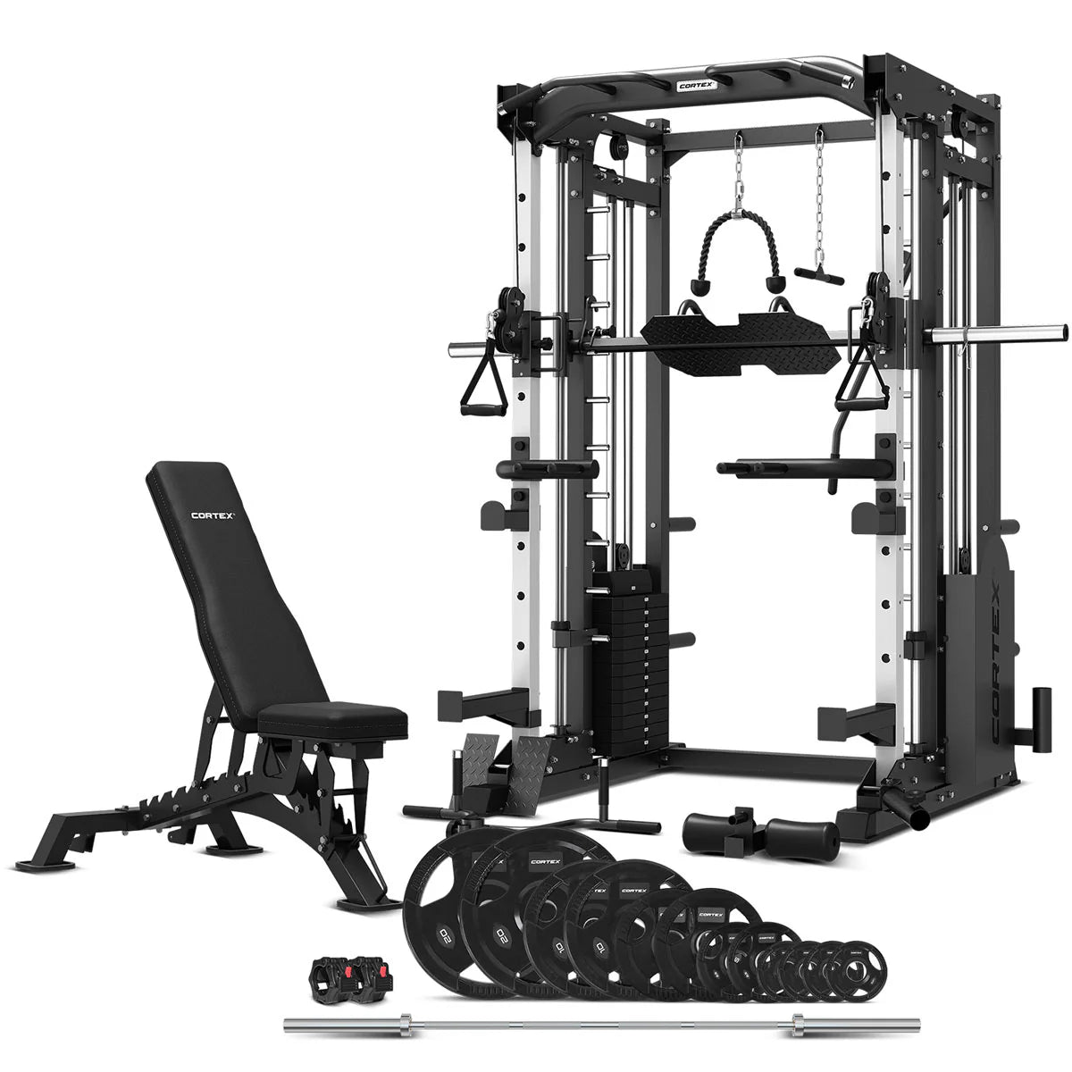 CORTEX SM-25 Cable Machine Bundle With 125Kg Weight Package