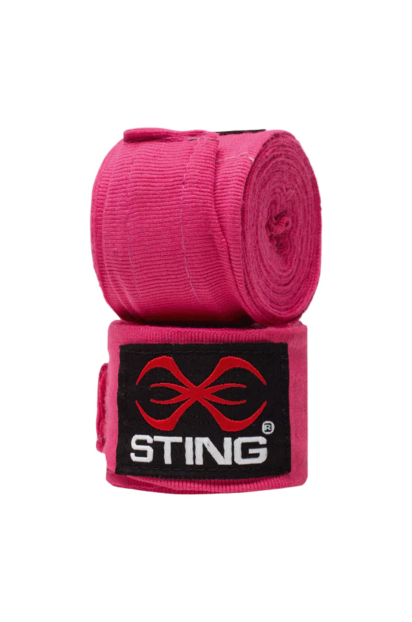 Boxing Hand Wraps Pink 4.5m - Gym Equipment Melbourne