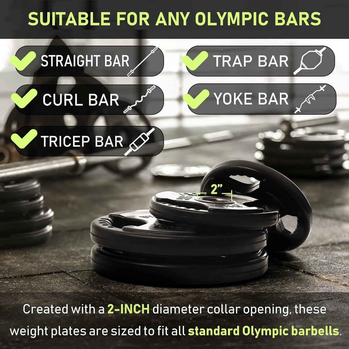 Olympic Rubber Weight Plate 1.25 - 25kg