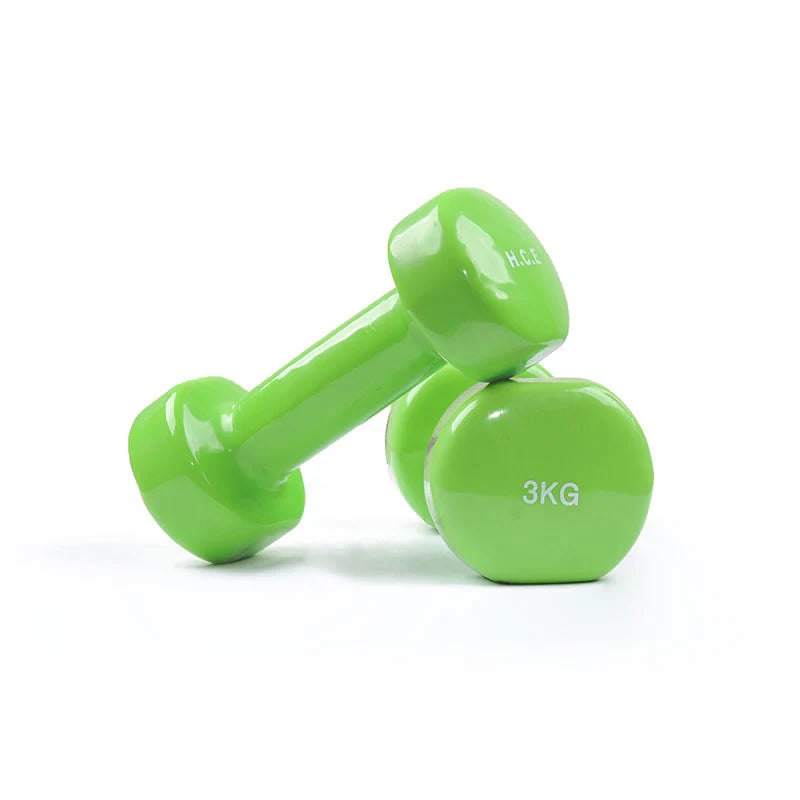 3kg Vinyl Dipped Dumbbell - Single - Gym Equipment Melbourne