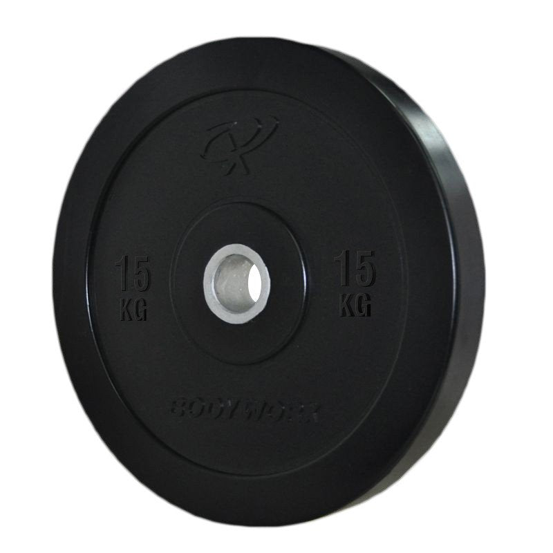 Bodyworx Bumper Plates - Black - 5kg to 25kg - Gym Equipment Melbourne