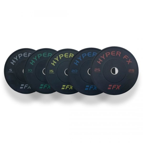 Commercial Bumper Plates - Black - 5kg to 25kg - Gym Equipment Melbourne