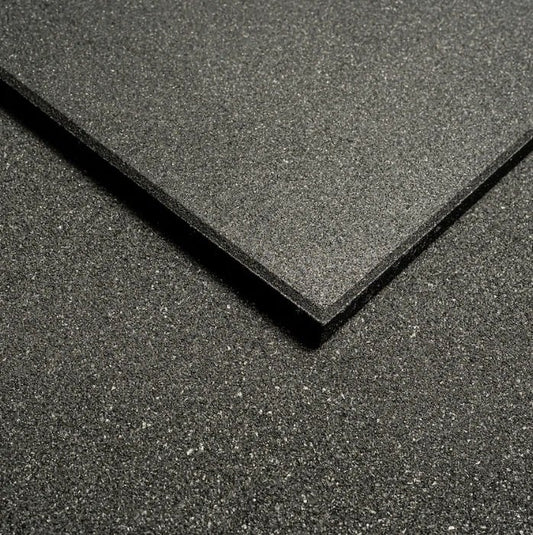 Premium Gym Flooring 1m x 1m x 15mm- Black - Gym Equipment Melbourne