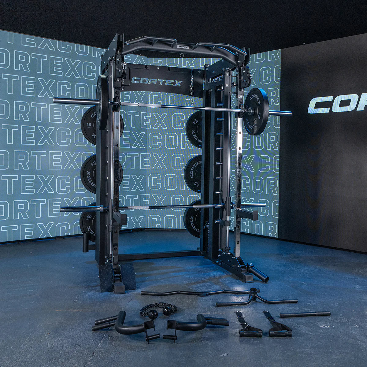 CORTEX SM-25 6-in-1 Power Rack with Smith & Cable Machine