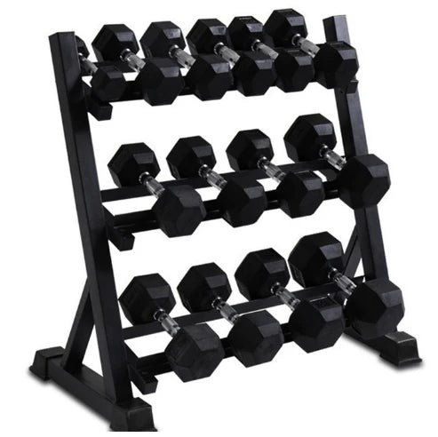 3 Tier Dumbbell Rack – Holds 9-10 Pairs