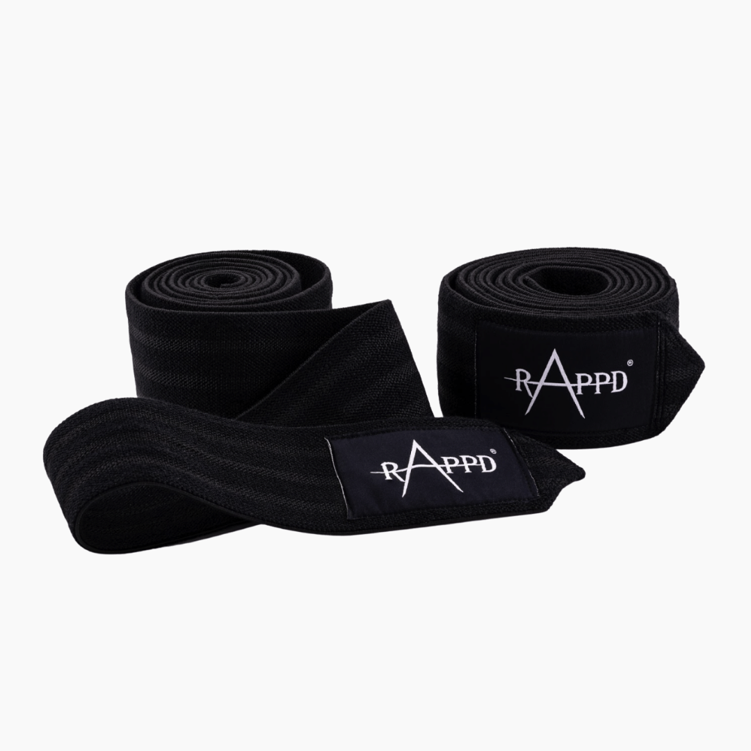 Rappd Knee Wraps 555 Heavy Duty 2.5m - Gym Equipment Melbourne