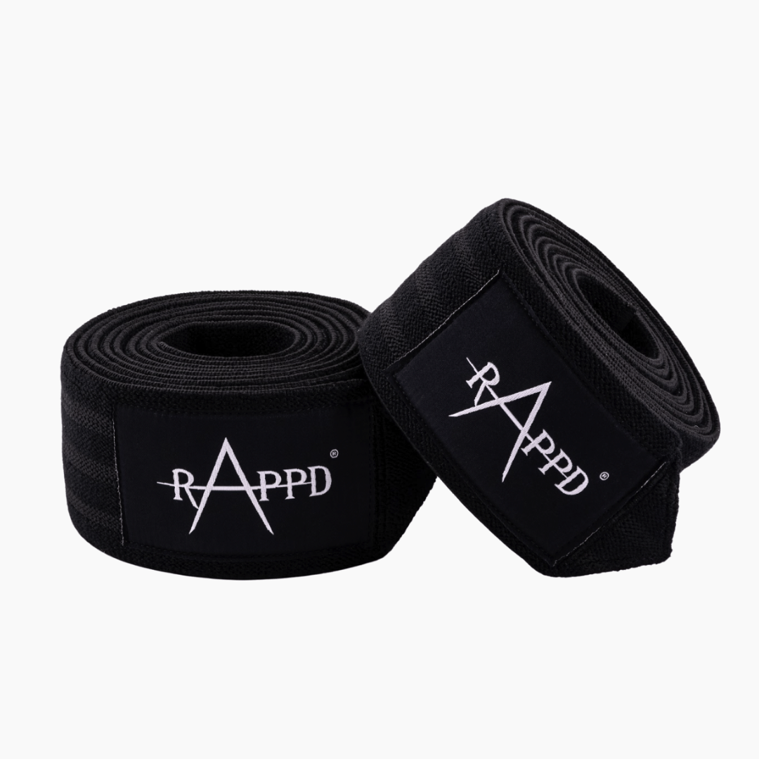 Rappd Knee Wraps 555 Heavy Duty 2.5m - Gym Equipment Melbourne