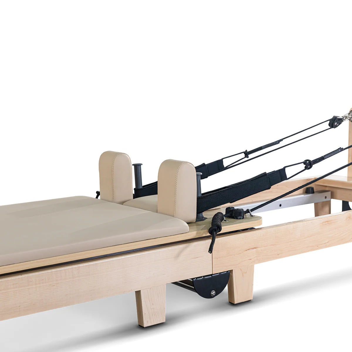 LF Contour 2 Folding Wood Pilates Reformer Set - Beige - Gym Equipment Melbourne