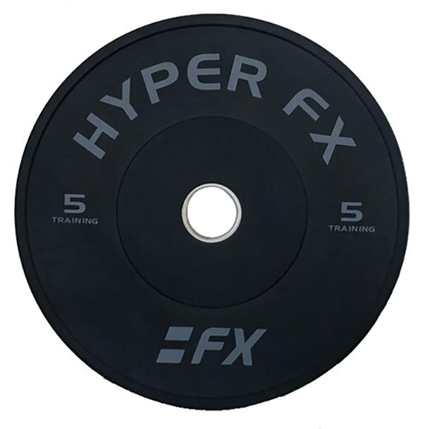 Commercial Bumper Plates - Black - 5kg to 25kg - Gym Equipment Melbourne