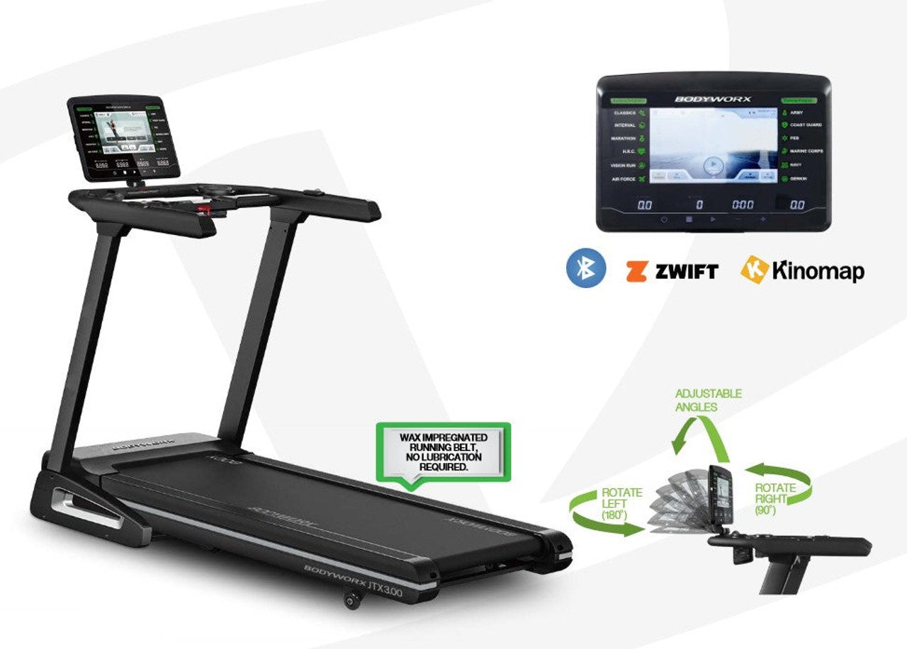 Bodyworx JTX3.00 10.1” TFT Treadmill - Gym Equipment Melbourne