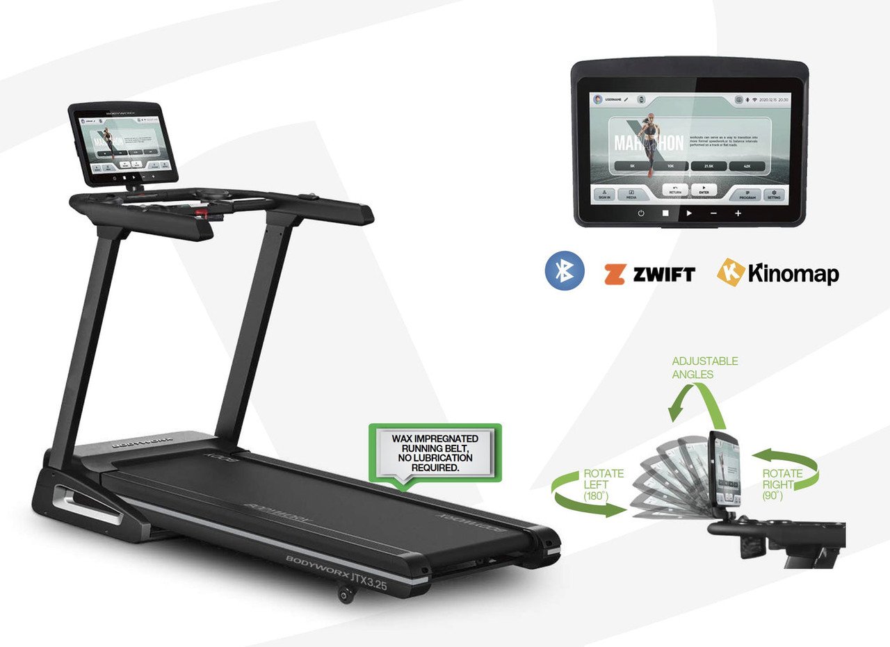 Bodyworx JTX3.25 15.6” TFT Treadmill - Gym Equipment Melbourne