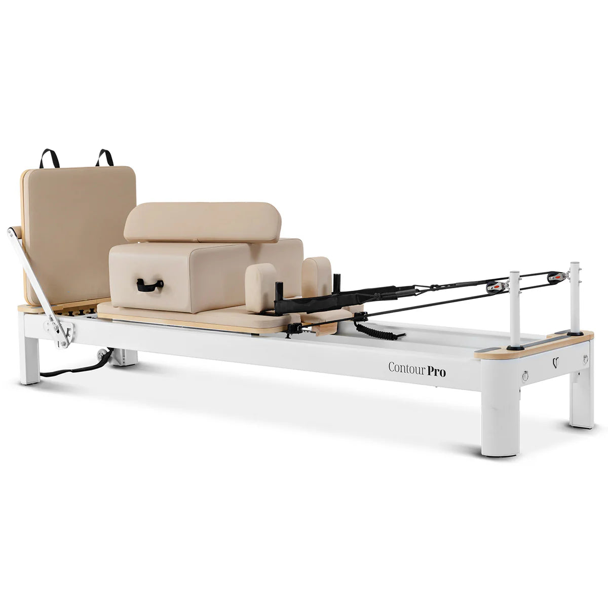 Contour Pro Aluminium Pilates Reformer Machine - Beige - Gym Equipment Melbourne