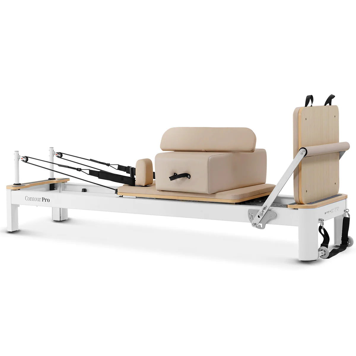 Contour Pro Aluminium Pilates Reformer Machine - Beige - Gym Equipment Melbourne