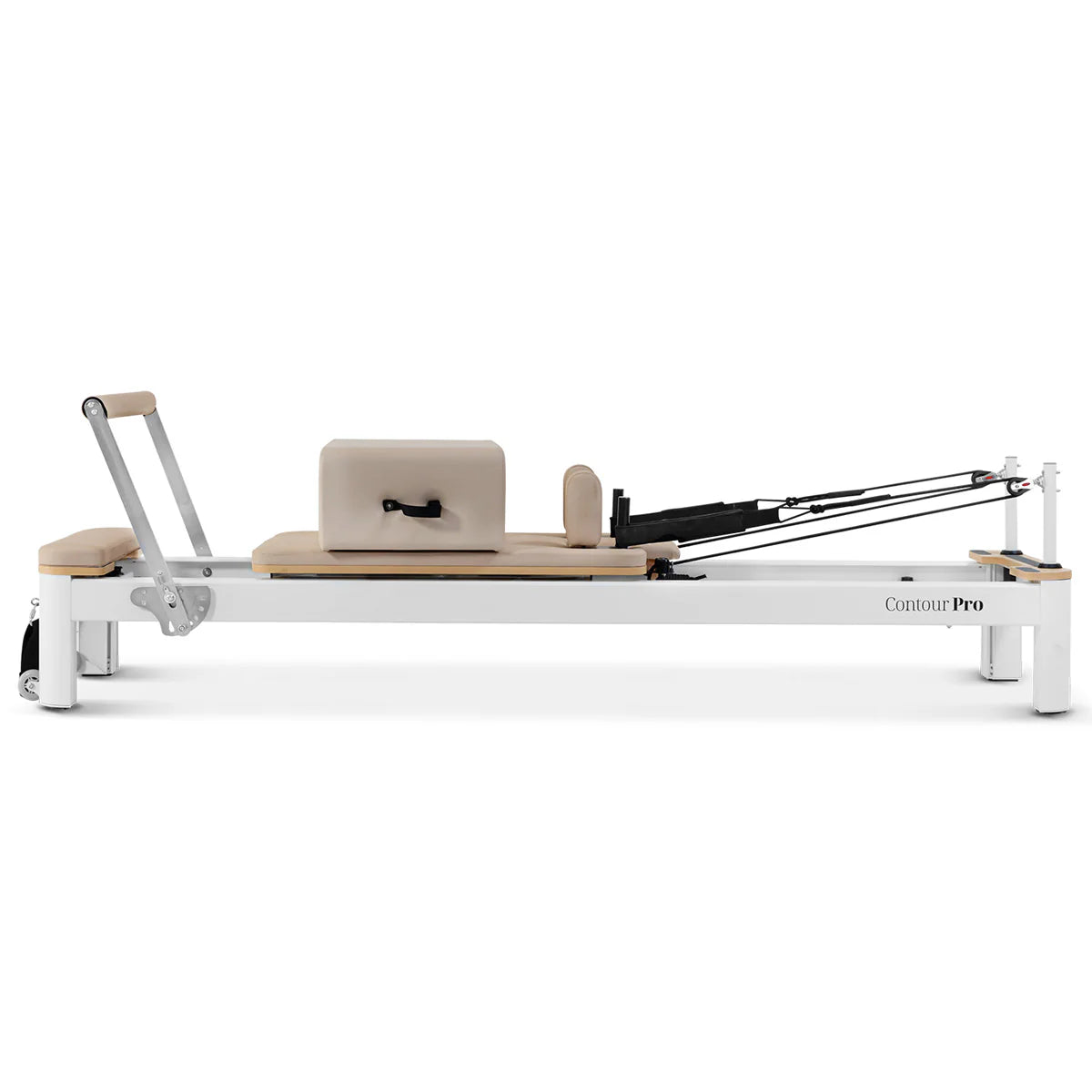 Contour Pro Aluminium Pilates Reformer Machine - Beige - Gym Equipment Melbourne