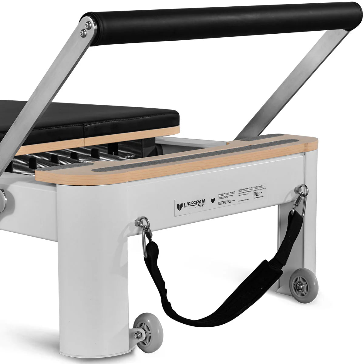 Contour Pro Aluminium Pilates Reformer Machine - Black - Gym Equipment Melbourne