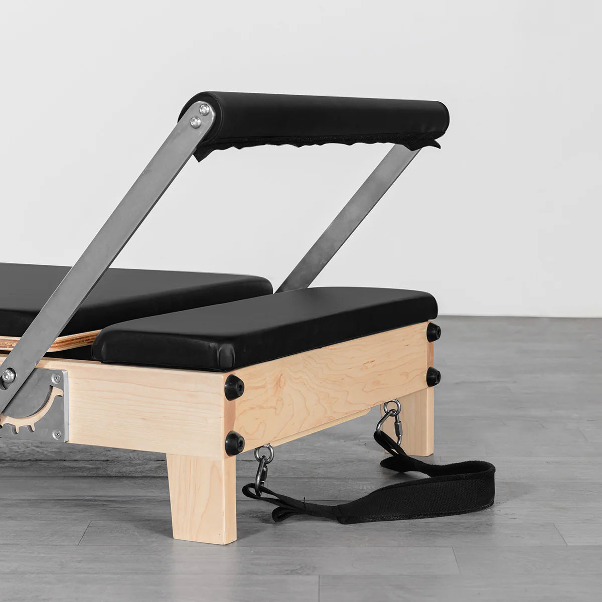 LF Contour 2 Folding Wood Pilates Reformer Set - Black - Gym Equipment Melbourne