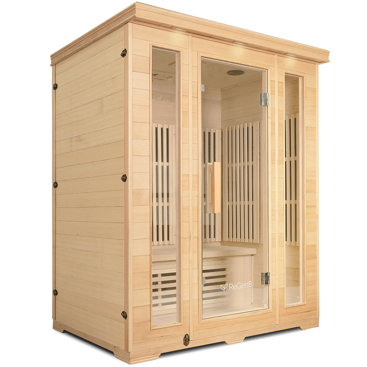 ReGen8 Trio Outdoor - 3 Person Infrared Sauna (Natural)