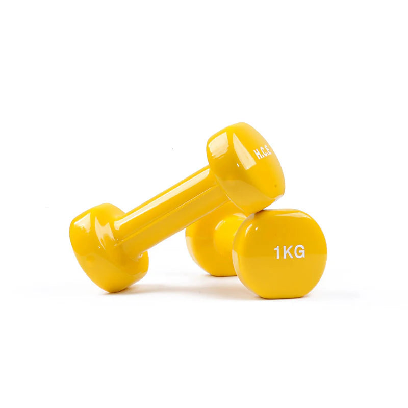 1kg Vinyl Dipped Dumbbell - Single - Gym Equipment Melbourne