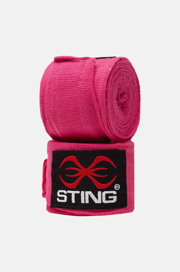 Boxing Hand Wraps Pink 4.5m - Gym Equipment Melbourne